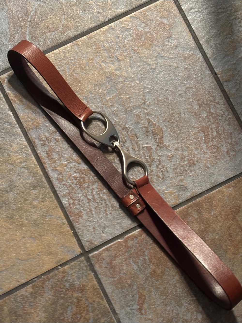 Leather belt